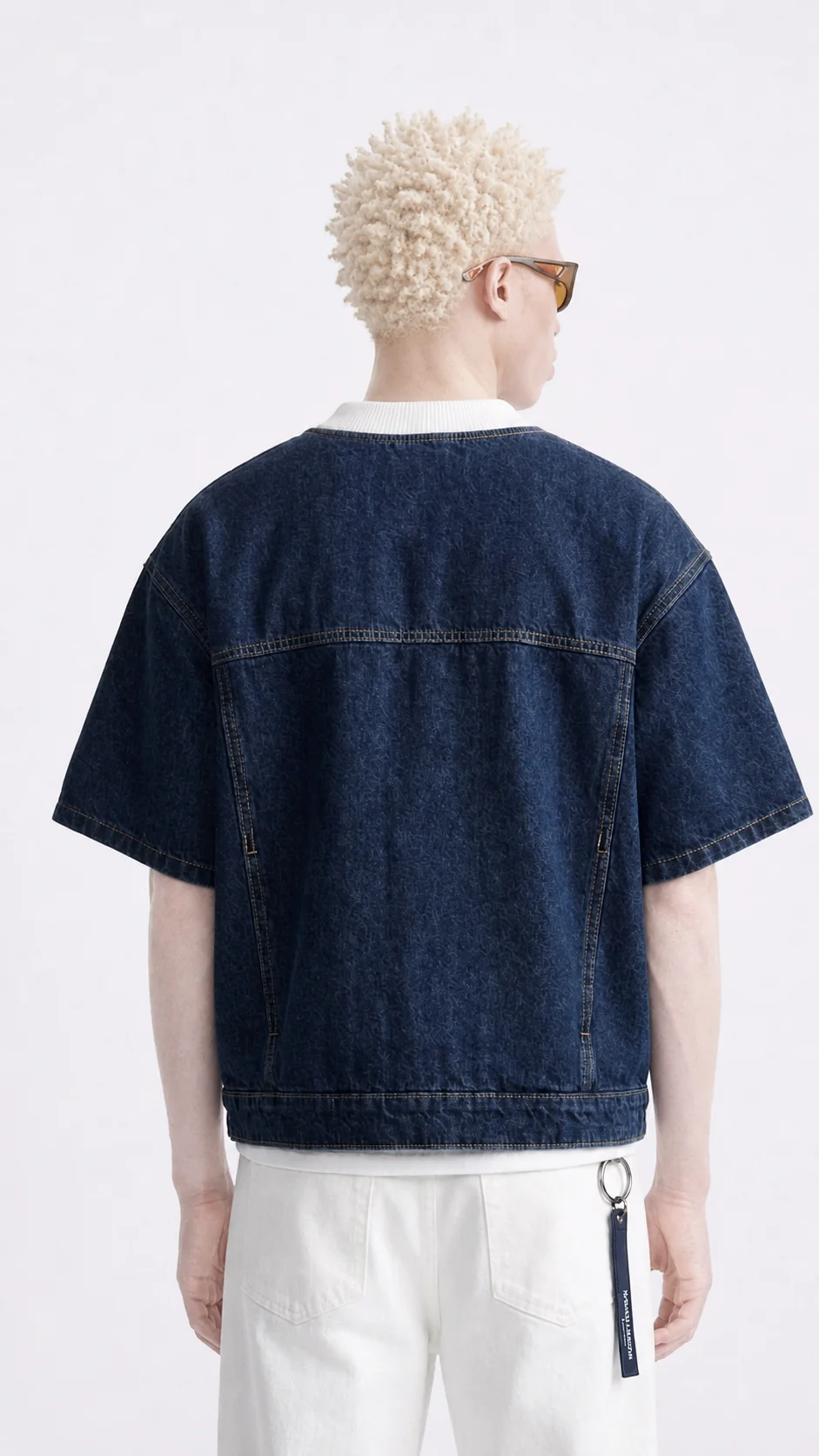 Denim T-shirt .